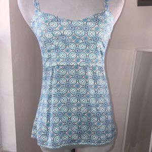 LOFT geometric print strap cami top size 0
